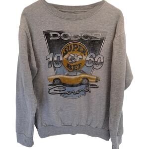 Dodge Super Bee 1969 Sweatshirt Mens Medium Gray Graphic Muscle Car